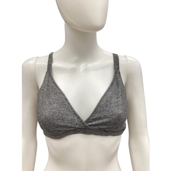 Free People Women’s Bra Top Size L Polyester Spandex Blend Soft Gray - Picture 1 of 4